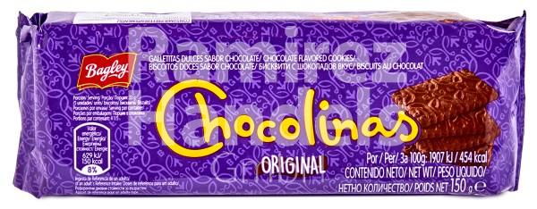 Chocolinas Galletas con Chocolate 150 g (MHD 17 JUL 2024)