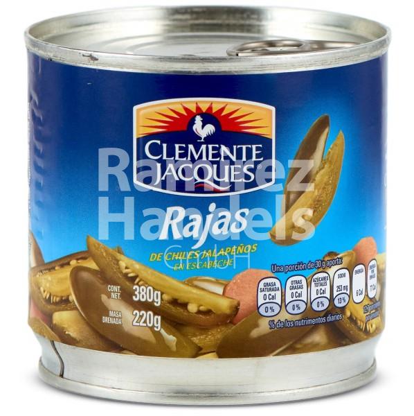 Jalapeno Chili in Slices CLEMENTE JACQUES 380 gr. Can (EXP 13 SEP 2025)