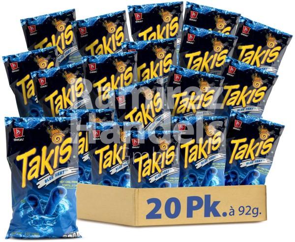 Takis HEAT BLUE 92,3 g KISTE 20 St. (MHD 29 AUG 2024)