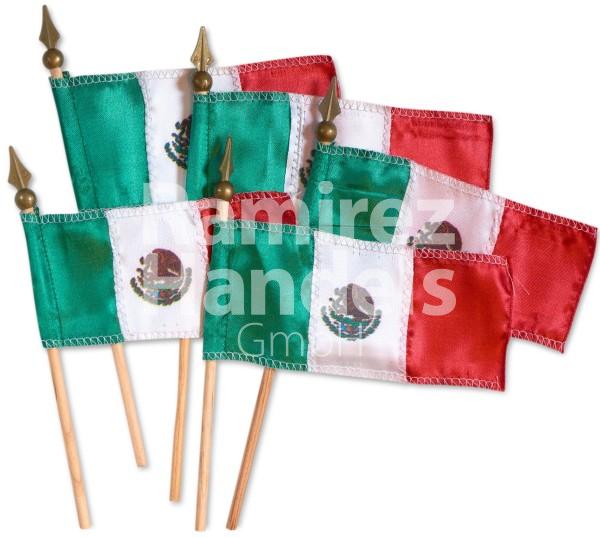 Mexico mini flag 7 x 12 cm (5 PACK) MINI