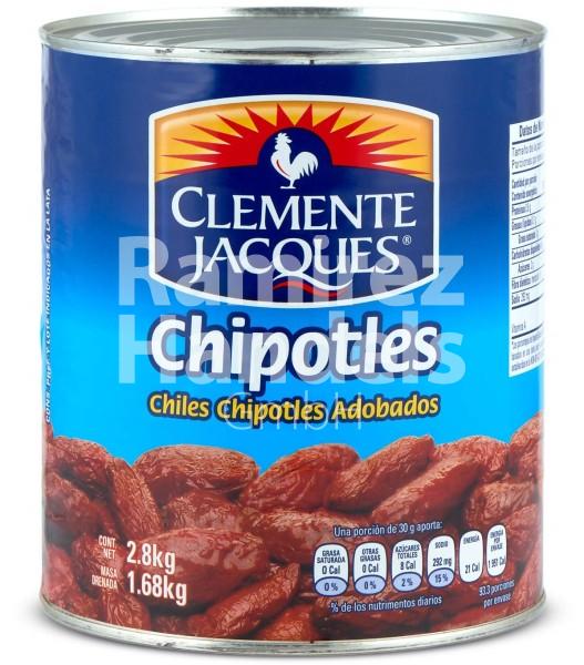 Chili Chipotles ganze Schote CLEMENTE JACQUES 2800 gr Dose (MHD 22 OCT 2024)
