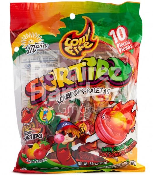 Lollipops with Chili - SURTIDO LOLLY FIRE MARA 12 pcs.(EXP 01 MARZ 2024)