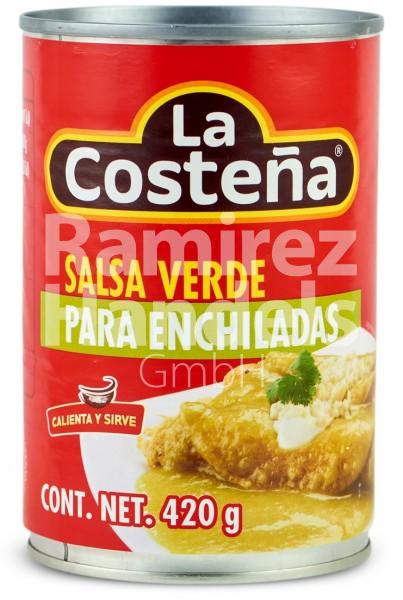 Grüne Enchilada Sauce La Costena 420 g (MHD 15 MÄRZ 25)