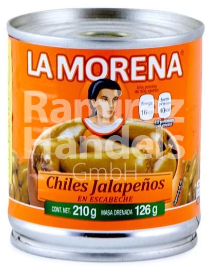 Chili Jalapeno ganze Schote La Morena 210 g