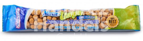 Manzela Erdnüsse Japanische Art MIT LIMETTE 180 g (MHD 25 JUN 2022)