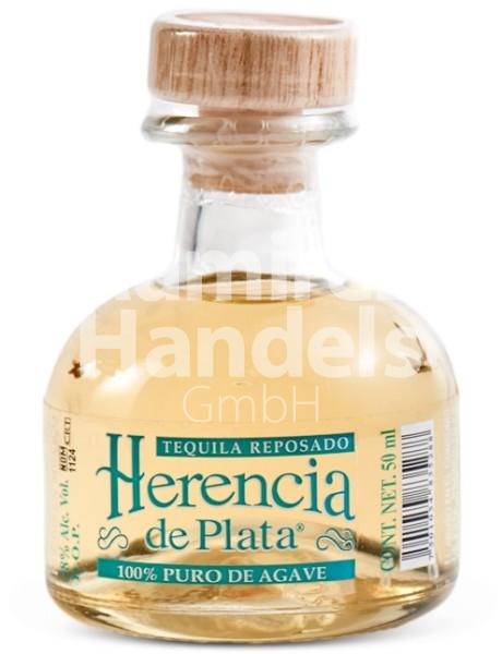 Tequila Herencia de Plata Anejo 100% Agave 38% vol. 50 ml