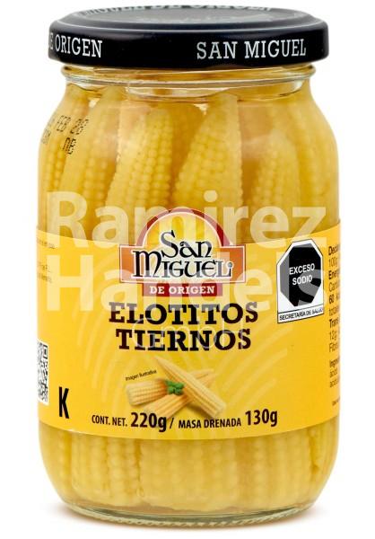 Tender Baby Corn San Miguel 220 g Flask (EXP 28 FEB 2026)