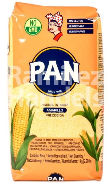Yellow corn flour (Maiz Amarillo) PAN 1 kg [EXP 08 FEB 2025]