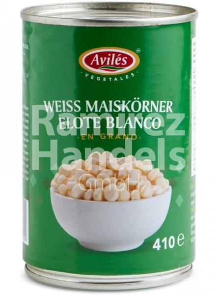 Mexican white corn AVILES 410 g (EXP 19 SEP 2023)