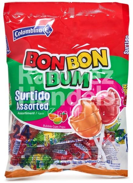 Lollipops mixed - Bon Bon Bum surtido COLUMBINA 24 pcs. 408 g (EXP 04 OCT 2025)