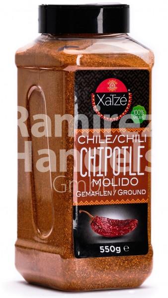 Chile Chipotle Molido XATZE 550 g