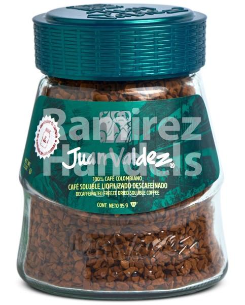 Freeze-dried Coffee JUAN VALDEZ Decaffeinated 95 g [EXP 01 MAY 2026]