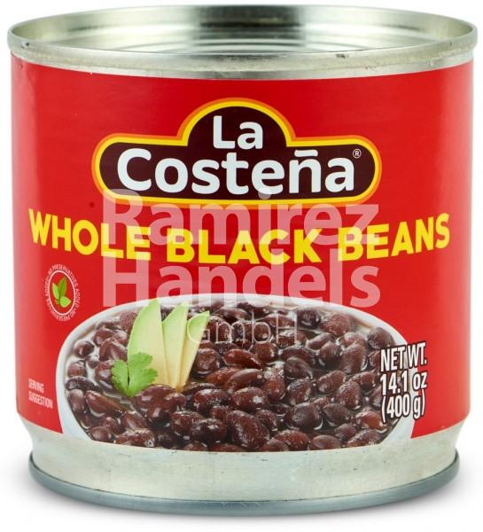 Whole Black Beans (Frijoles Enteros Negros) LA COSTENA 400 g