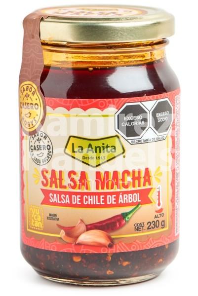Salsa Macha CHILI DE ARBOL La Anita 230 g (EXP 01 MAY 2024)