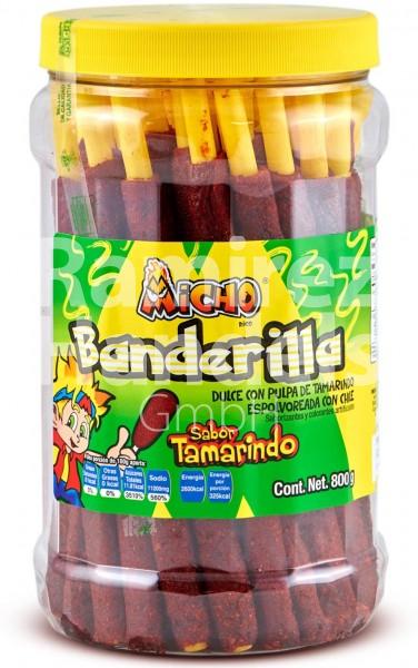 Tamarind candy - Banderillas Micho Tamarind with chili 40 pc. (EXP 30 MARCH 2023)