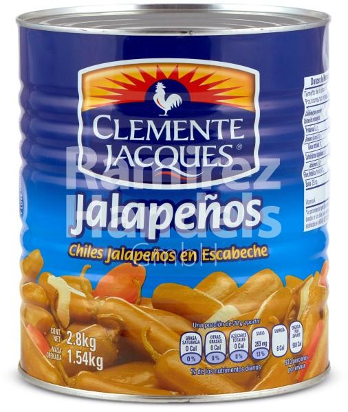Chili Jalapeno Whole CLEMENTE JACQUES 2800 gr. Can (EXP 14 SEPT 2025)