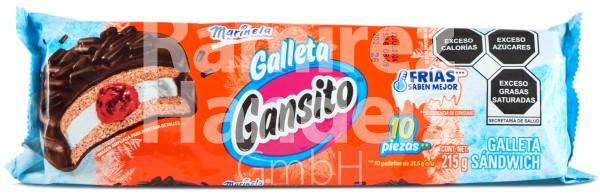 GANSITO galletas Marinela 215 g (CAD 02 JUL 2024)