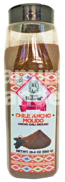 Chile Ancho Molido Sazon Natural 550 g