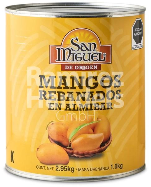 Mango en Almibar San Miguel 2,95 kg GROSSPACKUNG (MHD 31 AUG 2024)