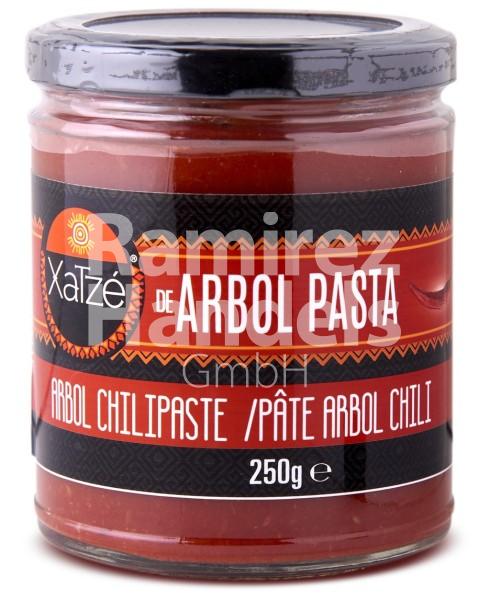 Chile de Arbol en Pasta XATZE 250 g (CAD 28 AG 2023)