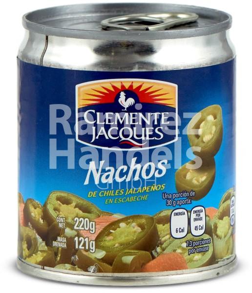 Chili Jalapeno Nachos (sliced) CLEMENTE JACQUES 220 g Can (EXP 20 JULY 2024)