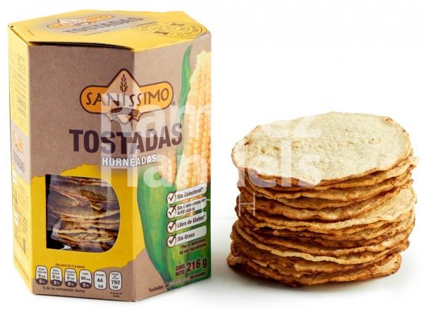 Corn Tostadas naturally gluten-free SANISSIMO 200 g (EXP 23 MARCH 2023)