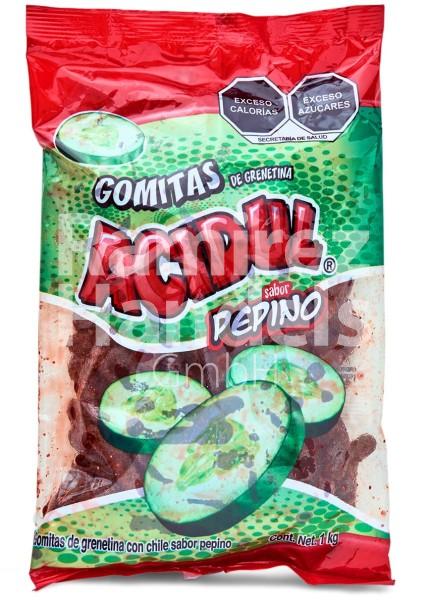 Gomitas sabor Pepino con Chile ACIDUL 1 kg (MHD 13 MÄRZ 2024)