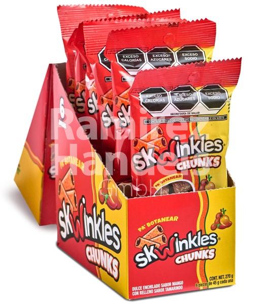 Skwinkles CHUNKS MANGO TAMARINDO Display 6 piezas 45 g c/u (CAD 30 JUN 2025)