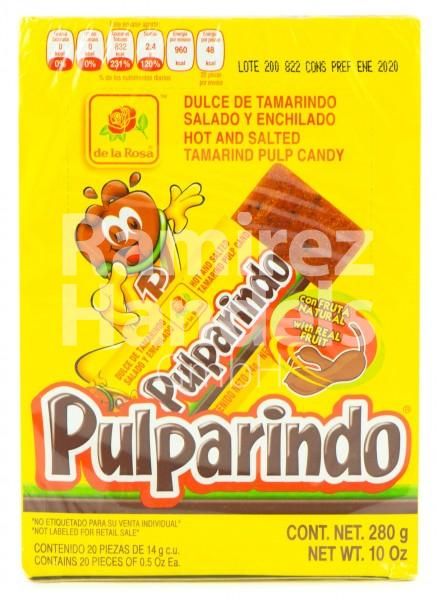 Tamarind Candy - Classic Pulparindos DE LA ROSA 280 g (20 pcs.) (EXP 01 JAN 2025)