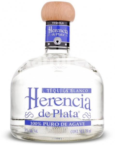 Tequila Herencia de Plata Blanco 100% Agave 38% Vol. 700 ml