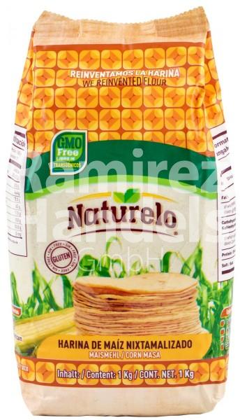 Harina de Maiz Blanco Nixtamalizado Naturelo 1 kg (CAD 27 SEP 2023)