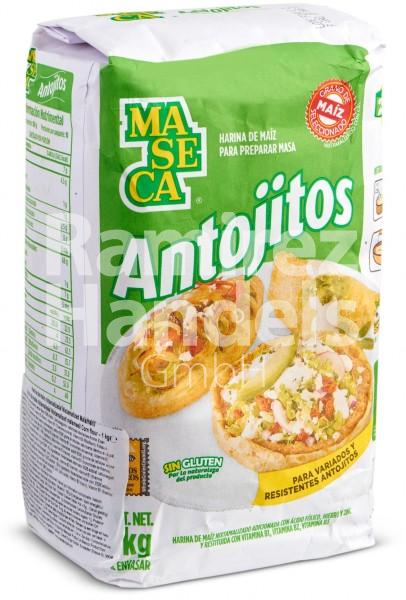 Harina de Maiz Blanco Nixtamalizado ANTOJITOS Maseca 1 kg [CAD 15 JUL 2024]
