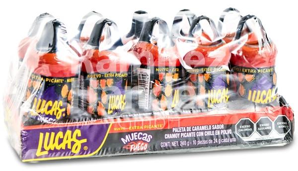 Lucas Muecas Fuego EXTRA SPICY Display 10 pcs. 24 g each (EXP 15 APR 2025)