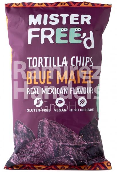 Tortilla chips from blue corn MISTER FREED 135 g (EXP 01 MAY 2024)