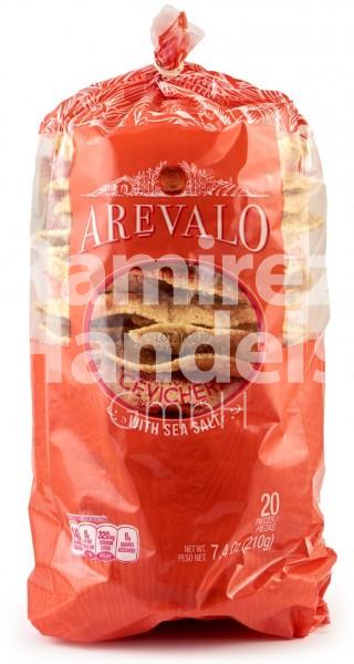 Tostadas fried cevichera corn tortilla AREVALO (20 pcs.) 210 g (EXP 11 MARCH 2024)