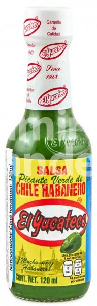 Grüne Salsa Habanero El Yucateco 120 ml (MHD 21 AUG 2024)