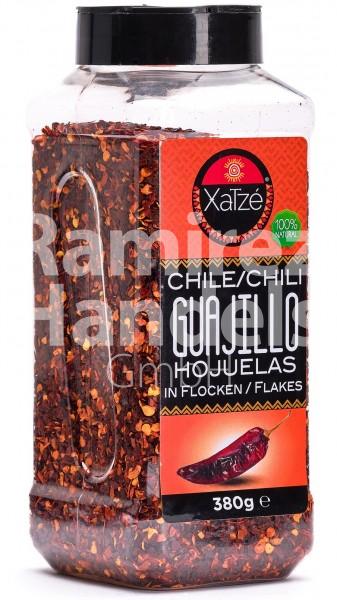 Chili guajillo in flakes XATZE 380 g LARGE
