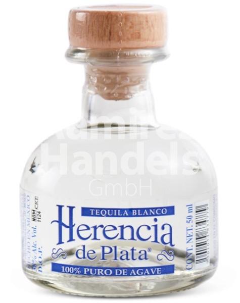 Tequila Herencia de Plata Blanco 100% Agave 38% vol. 50 ml