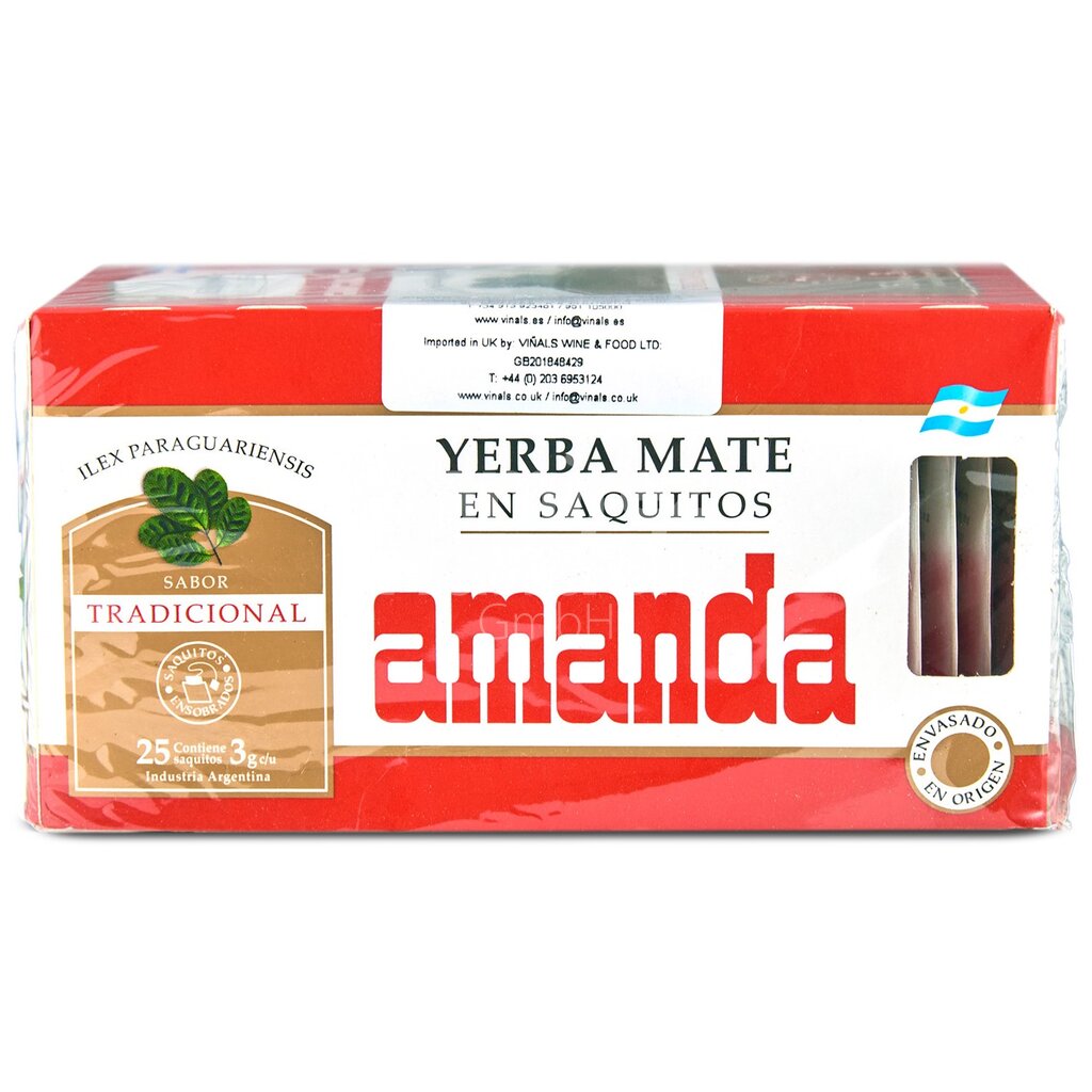 [AR0012] Mate COCIDO Amanda ROJA 25 sobres de 75 g