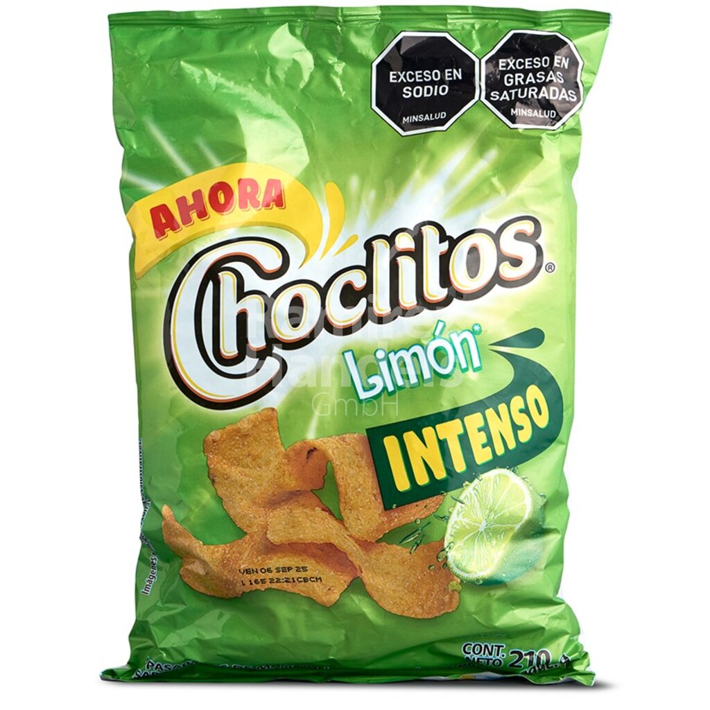 [CO0077] CHOCLITOS Tortilla Chips Lemon Flavored 210 g