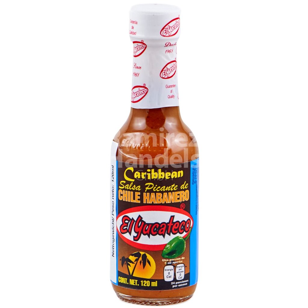 [MX0011] Salsa Habanero Caribbean EL YUCATECO 120 ml