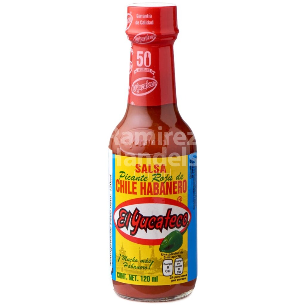 Rote Salsa Habanero El Yucateco 120 ml
