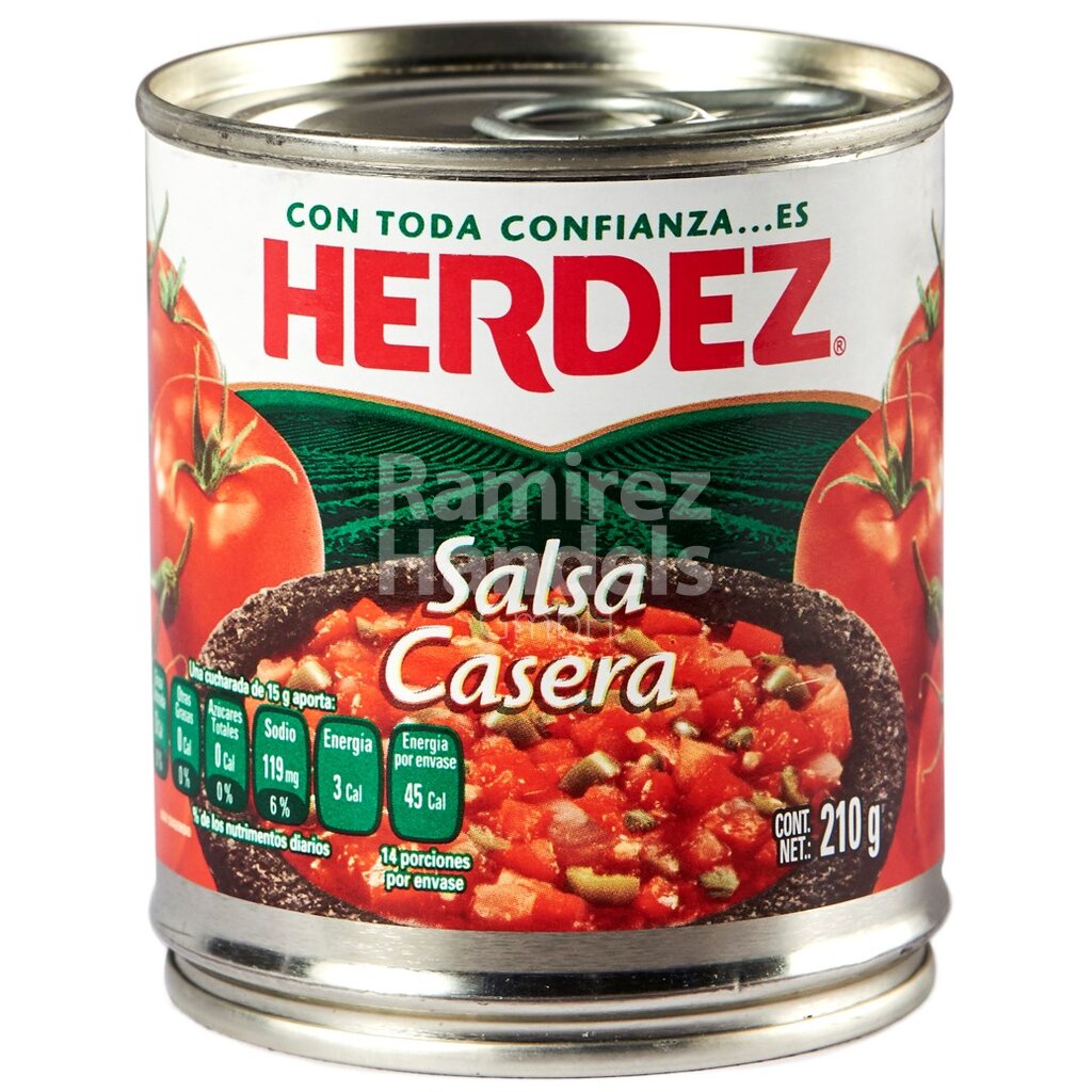 [MX0023] Homemade sauce - Salsa casera HERDEZ 210 g can