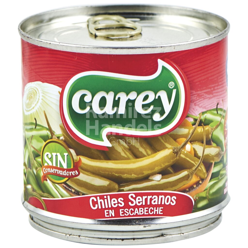 [MX0116] Chili SERRANO whole pod CAREY 380 g