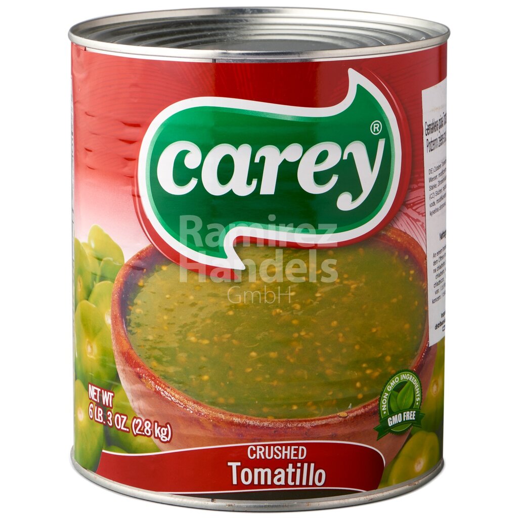 [MX0157] Green Chopped Tomatoes - Tomatillos Chopped CAREY 2.8 kg [MHD 10 FEB 2026]