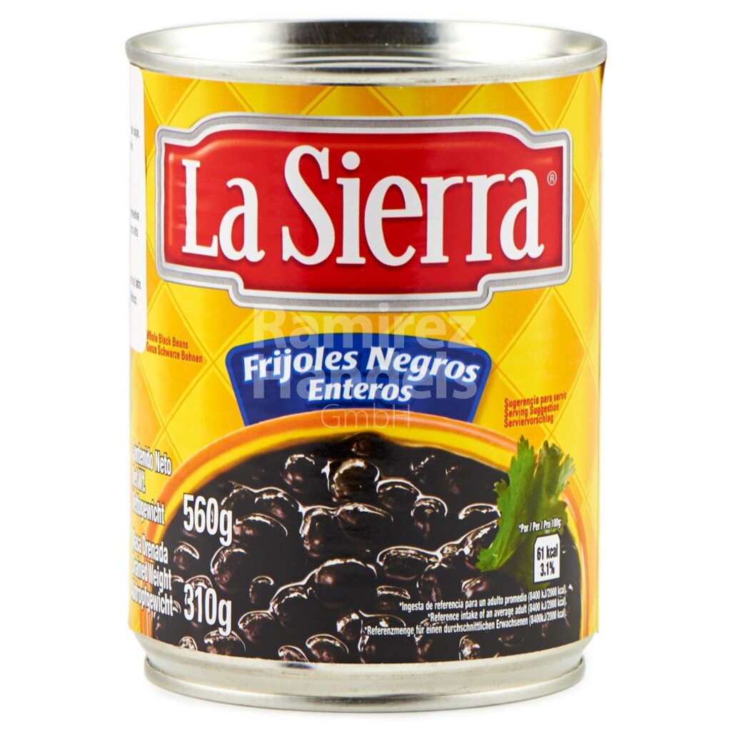 [MX0174] Frijoles whole black beans LA SIERRA 560 g