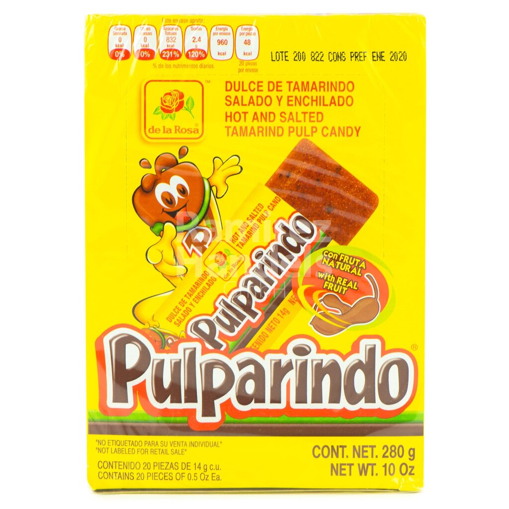 [MX0241] Tamarind Candy - Classic Pulparindos DE LA ROSA 280 g (20 pcs.)