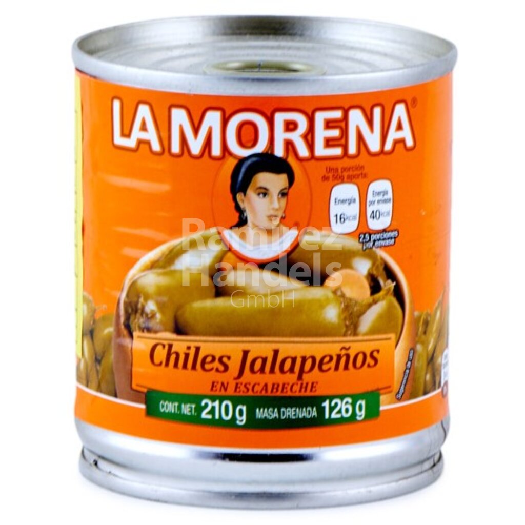 Chili jalapeño whole pod LA MORENA 210 g