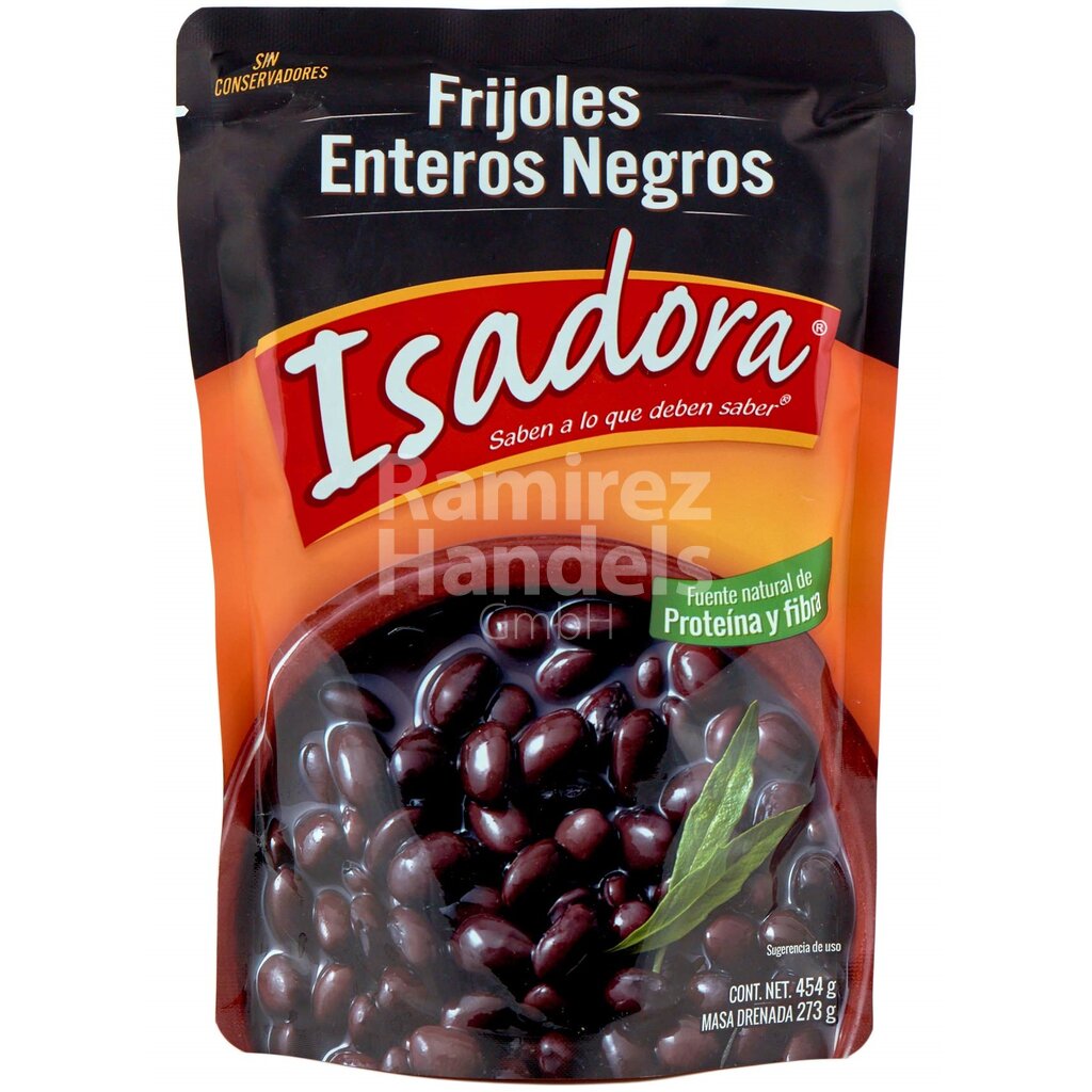 Ganze Schwarze Bohnen Isadora 454 g