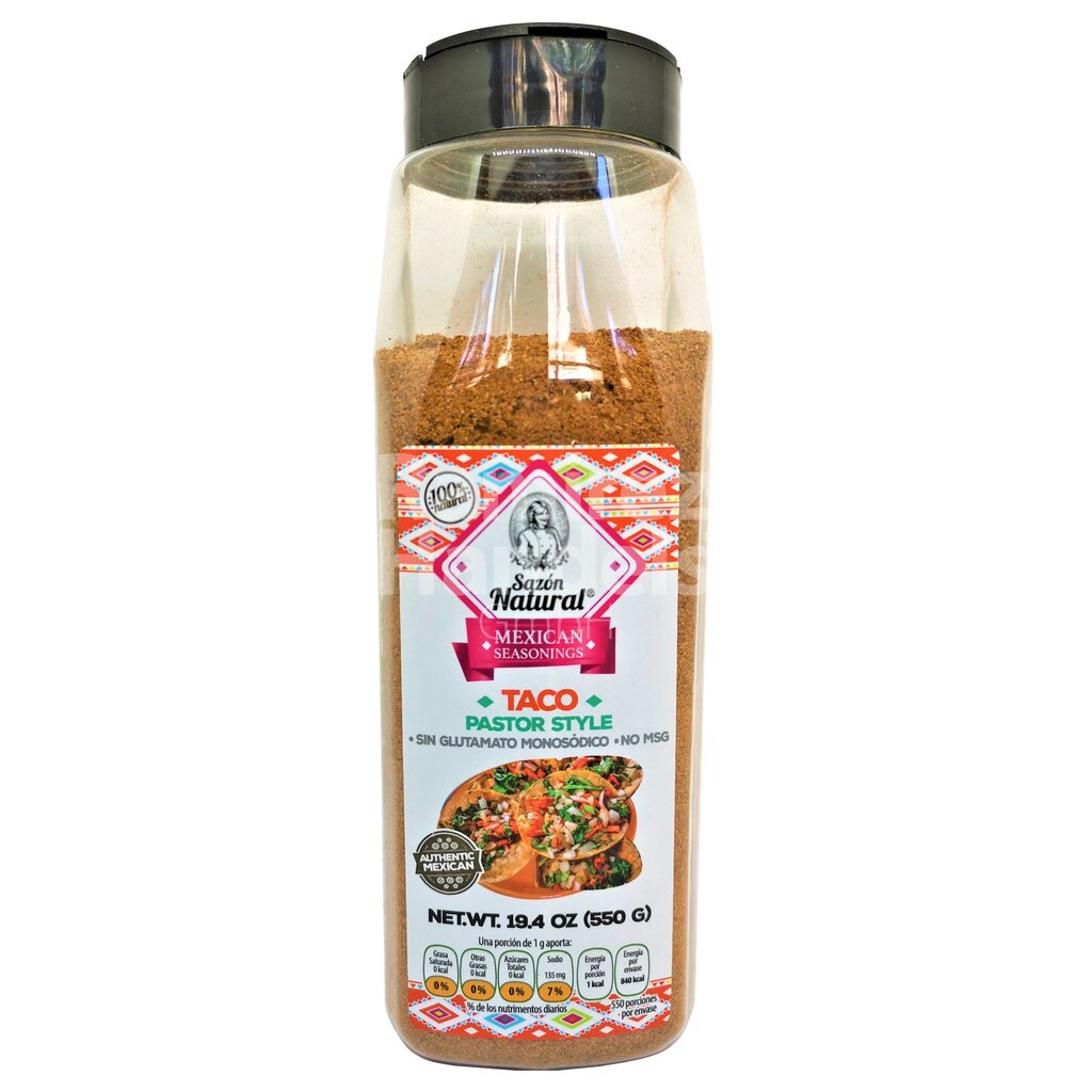 Mexican spice mix for Taco al Pastor SAZON NATURAL 550 g